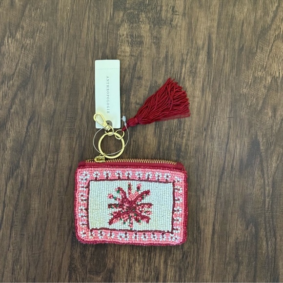 Anthropologie Handbags - Anthropologie beaded coin purse-summer edition size 3.5” by 5”